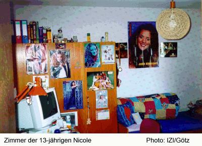 Zimmer der 13-jährigen Nicole